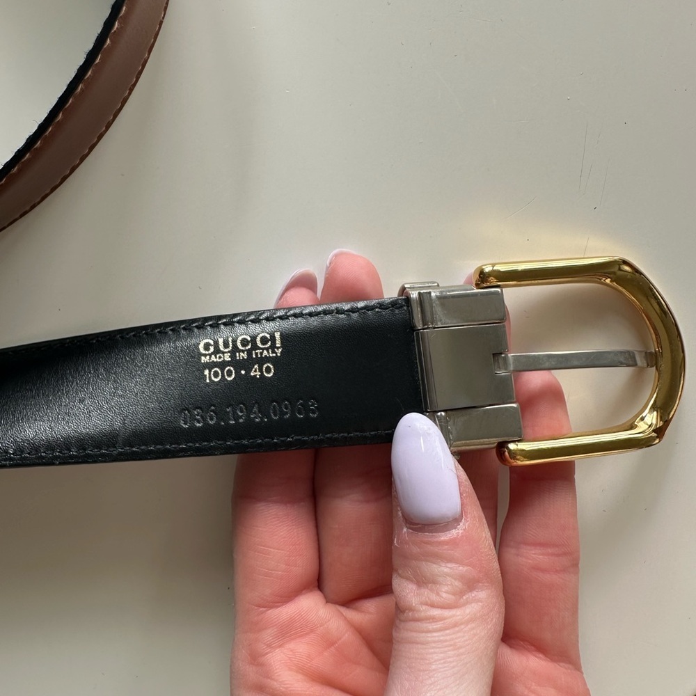 Vintage Gucci Brown Belt - Picture 3 of 6